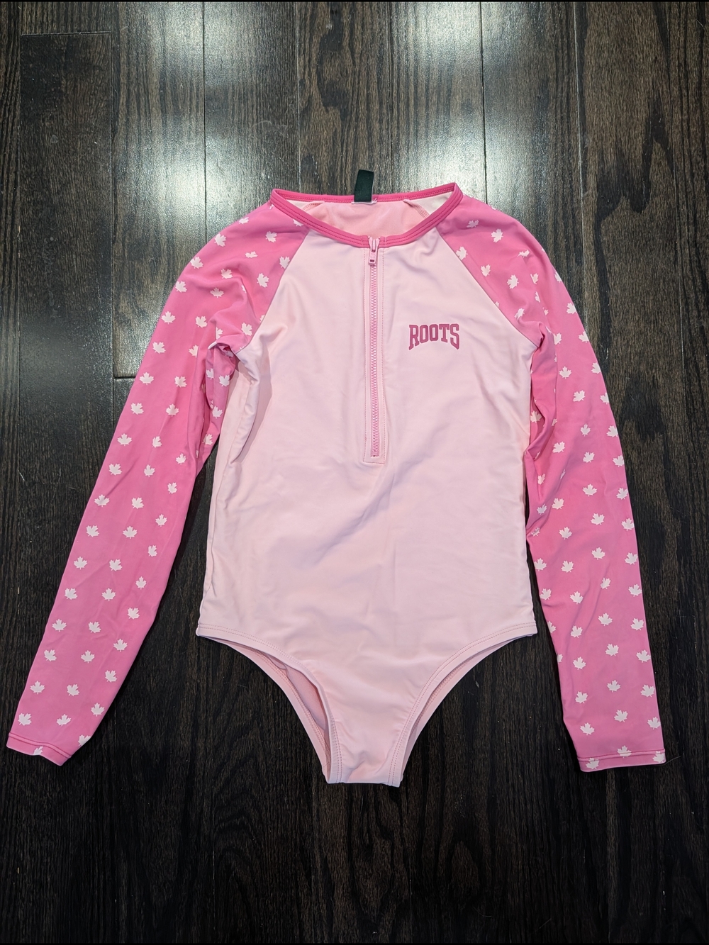 5/$35 Roots Long Sleeve Rash Guard Swimsuit – Girls Size 12